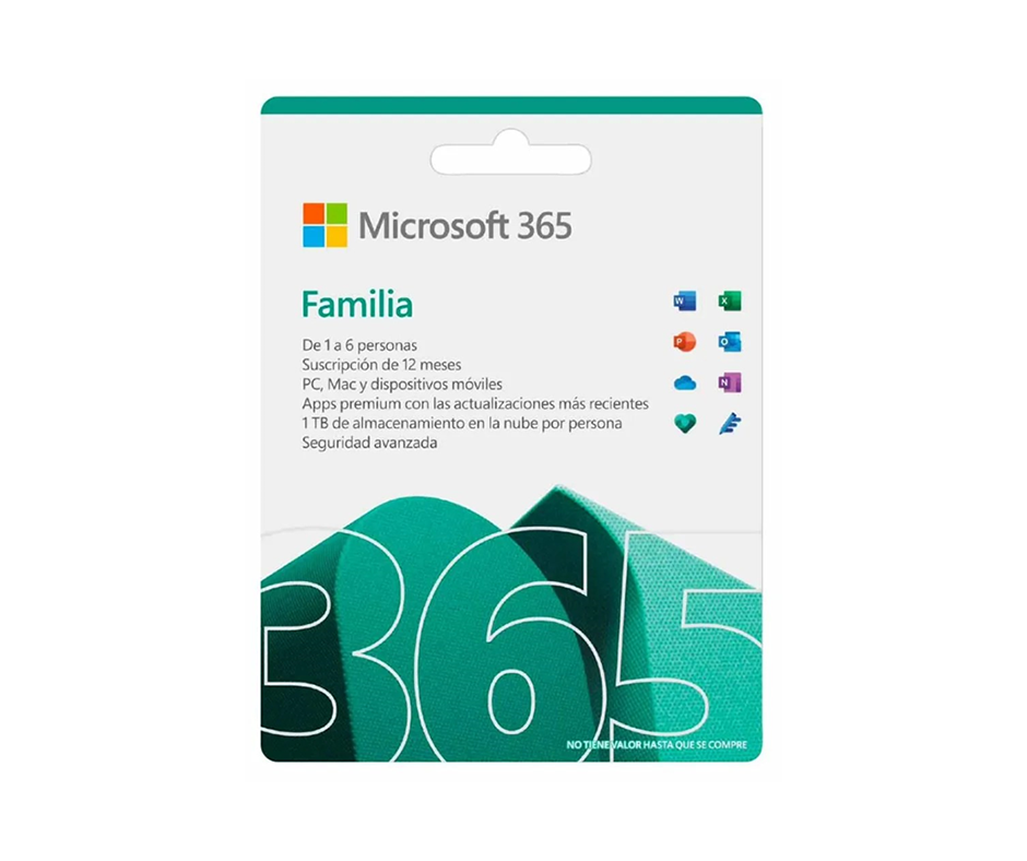 Licencia de Microsoft 365 Familia ESD 1 Año